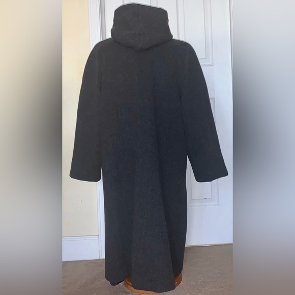 Vintage Pendleton Hooded Coat Size 10 Women’s Gray Wool Lined USA GUC - Picture 3 of 5